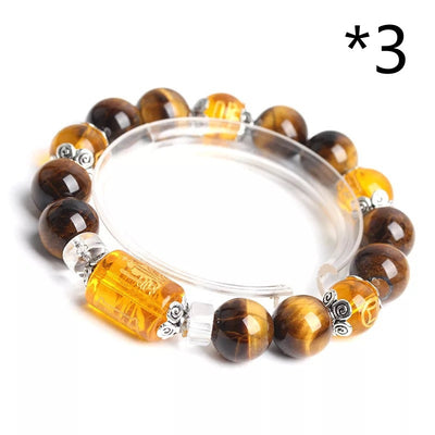 Pulsera de Cuentas Ojo de Tigre Dios de la Riqueza - Amuleto de Abundancia - Image 6