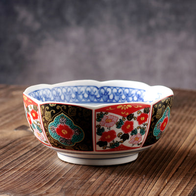 Plato Hondo de Cerámica Japonesa con Pintura Tradicional Retro - Image 31