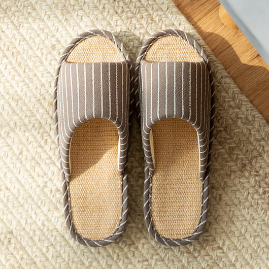 Pantuflas de Algodón y Lino - Cómodas, Transpirables y Antideslizantes - Image 5