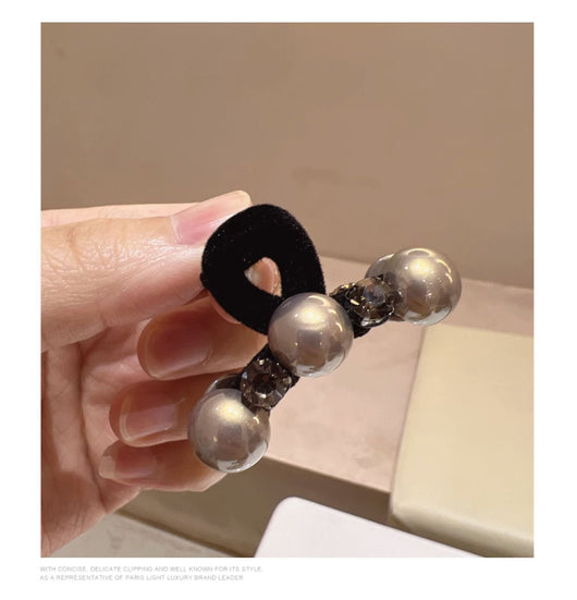 Mini Pinza para Cabello de Alta Gama con Perla Negra - Image 13