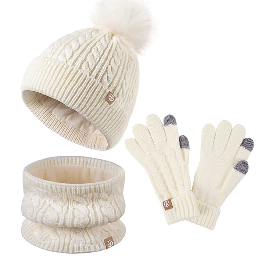 Conjunto Abrigador Infantil: Gorro, Bufanda y Guantes de Felpa para Invierno - Image 6