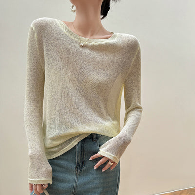 Blusa Suelta Tejida de Manga Larga Estilo Idle Premium - Image 7