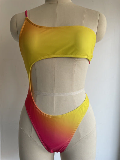Traje de Baño Entero Degradado Reductor para Mujer - Image 13