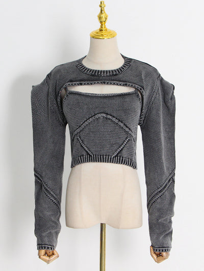 Chaleco Tejido Liso para Mujer - Conjunto Elegante de Diseño - Image 28