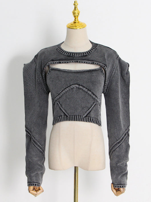 Chaleco Tejido Liso para Mujer - Conjunto Elegante de Diseño - Image 28
