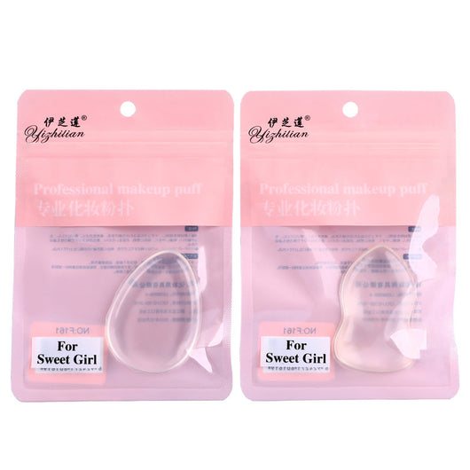 Esponja de Silicona Gota de Agua Transparente para Maquillaje - Image 4