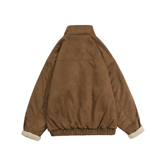 Chaqueta Acolchada de Gamuza con Lana de Cordero para Invierno - Image 7