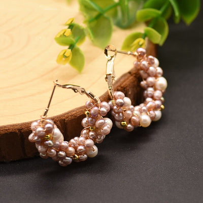Aretes de Perlas de Agua Dulce Natural - Image 6