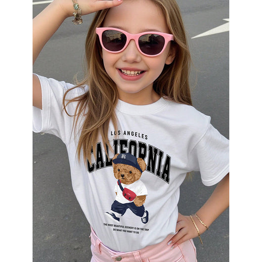 Playera Infantil Estampado Osito Casual de Manga Corta - Image 10