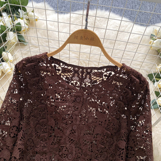 Blusa de Encaje Calado para Mujer - Image 16
