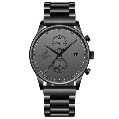 Reloj Empresarial para Hombre Resistente al Agua con Correa de Acero Multifuncional - Image 5