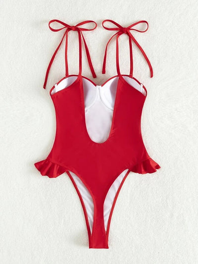 Traje de Baño Enterizo Cálido sin Espalda - Image 3