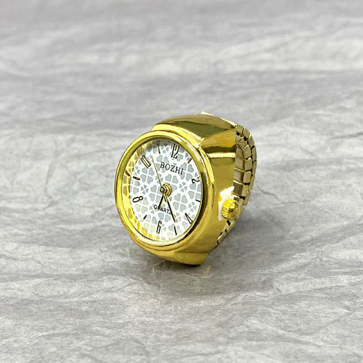 Reloj Anillo Versátil Dorado y Plateado - Diseño Minimalista All-Match - Image 7