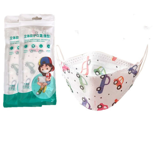 White KF94 disposable 3D stereo mask with ear loops, designed for adults and children for daily protection. - Image 13
