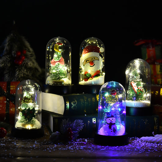 Árbol de Navidad LED con Pantalla de Cristal y Flores Decorativas - Image 26
