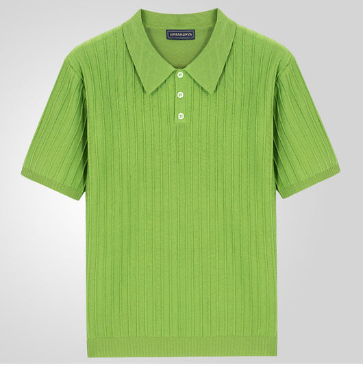 Camisa Casual Hombre Manga Corta Cuello Solapa Ajuste Relajado - Image 25