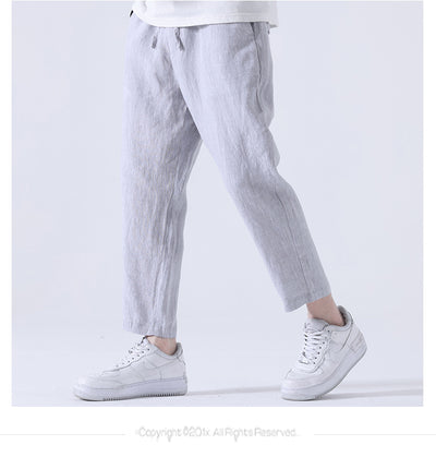 Pantalones Anchos Casuales Estilo Asiático para Hombre - Image 14