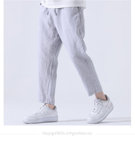 Pantalones Anchos Casuales Estilo Asiático para Hombre - Image 14