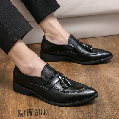 Zapatos de Cuero Casual Elegante con Borlas - Estilo Británico para Hombre - Image 3
