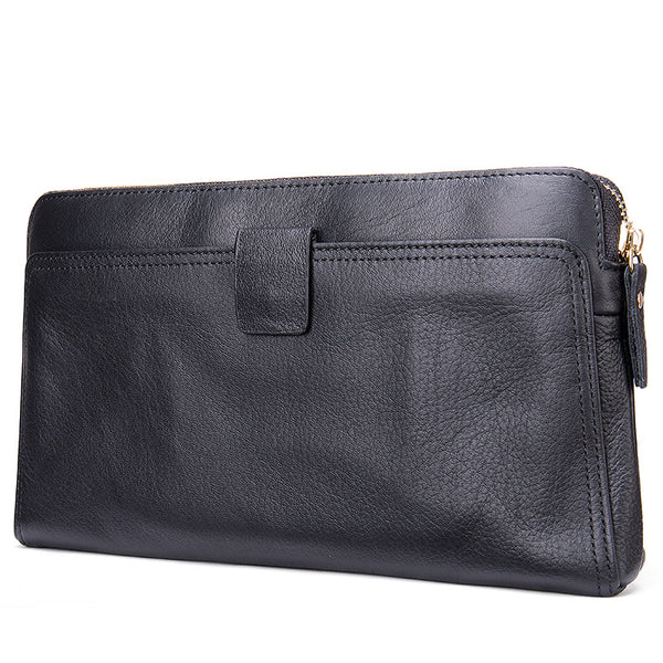 Cartera de Cuero Genuino Premium para Hombre Ejecutivo Personalizable