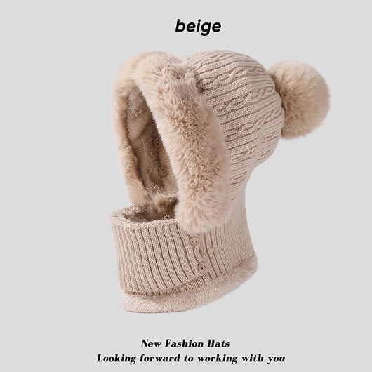 Conjunto Tejido Gorro y Bufanda con Forro Polar - Image 5