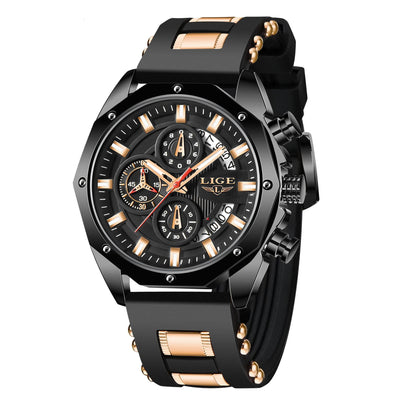 Reloj Deportivo de Lujo para Hombre - Cuarzo Resistente al Agua con Cronógrafo - Image 4