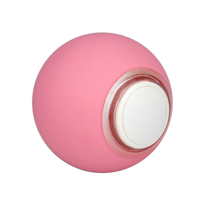 Light blue pet toy ball with a smooth finish and silver-toned accents, designed for interactive play. - Image 6