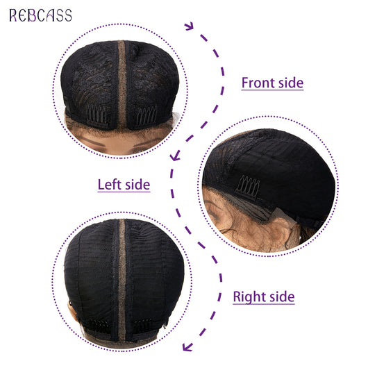 Peluca con Diadema de Dos Trenzas y Encaje Frontal - Image 12