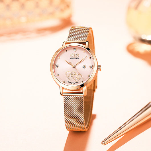 Reloj Cuarzo Japonés para Mujer con Calendario Perpetuo - Elegancia Eterna - Image 4