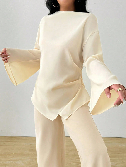 Blusa Larga con Dobladillo Irregular para Mujer - Image 17