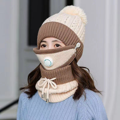 Gorro de Lana Grueso y Cálido para Mujer con Forro Polar - Image 9
