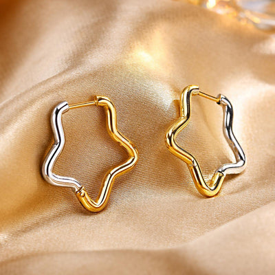 Aretes Dorados Degradados en Acero Titanio - Diseño Exclusivo Hipoalergénico - Image 3