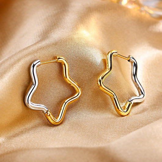 Aretes Dorados Degradados en Acero Titanio - Diseño Exclusivo Hipoalergénico - Image 3