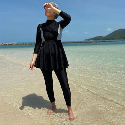 Traje de Baño Musulmán de Tres Piezas para Mujer - Image 15