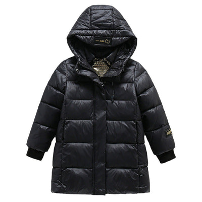 Abrigo Acolchado Largo para Niñas - Chaqueta Térmica Gruesa - Image 5