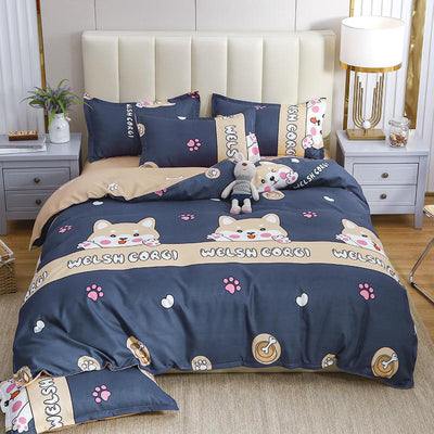 Juego de Cama Algodón Satinado de Cuatro Piezas con Funda Acolchada Reforzada - Image 6