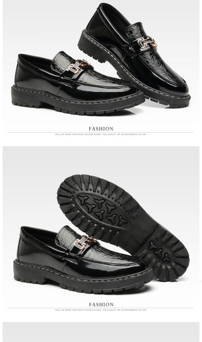 Zapatos de Cuero Británico para Hombre - Estilo Casual Brillante - Image 10