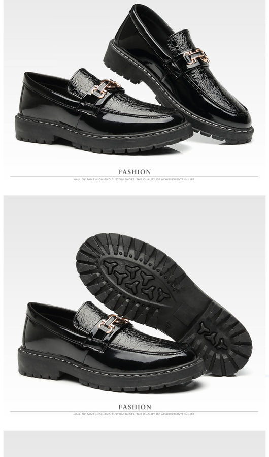 Zapatos de Cuero Británico para Hombre - Estilo Casual Brillante - Image 10
