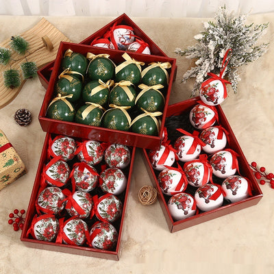 Bola Navideña de Impresión Exquisita - Adorno para Árbol de Navidad
