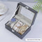 3-Slot Grey Watch Storage Box