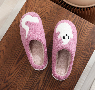 Pantuflas de Algodón Fantasma Halloween Púrpura - Image 9