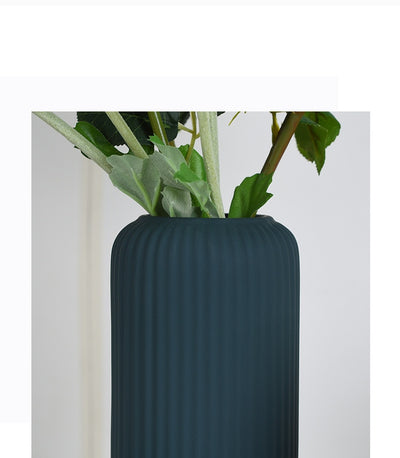 Jarrón Cerámico Minimalista Morandi Boca Ancha para Flores Secas - Image 13