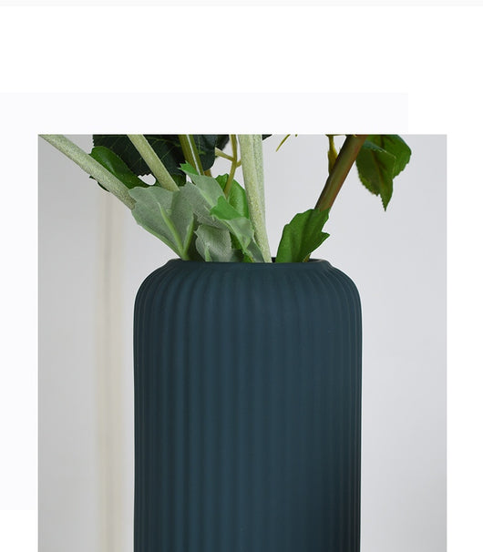 Jarrón Cerámico Minimalista Morandi Boca Ancha para Flores Secas - Image 13
