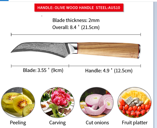 Cuchillo Damasco Profesional para Cocina - Image 7