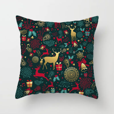 Funda de Almohada Navideña de Felpa Corta para Sofá - Image 5