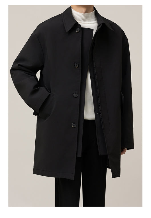 Abrigo Holgado Largo Tipo Duster para Hombre - Image 5