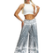 Pantalones Casuales de Verano con Estampado de Pluma de Pavo Real - Cómodos y Transpirables
