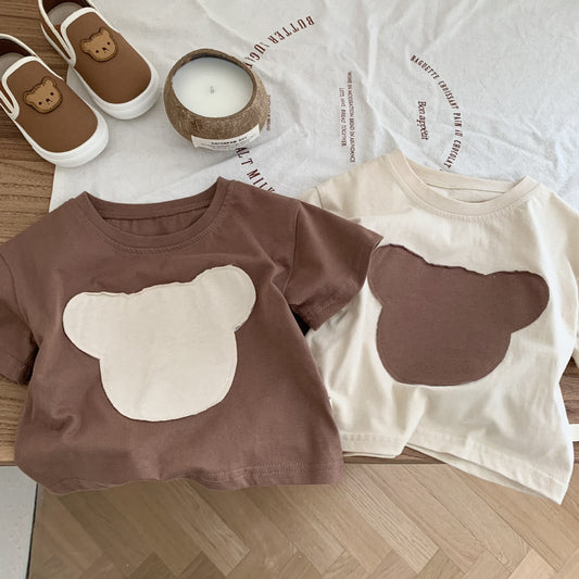 Remera Infantil con Diseño de Osito - Prenda Base Versátil