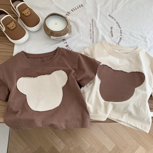 Remera Infantil con Diseño de Osito - Prenda Base Versátil