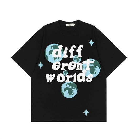 Camiseta Estampada Earth Letter para Hombre - Image 4